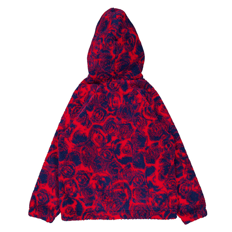 Burberry Floral Pattern Drawstring Hoodie - 7
