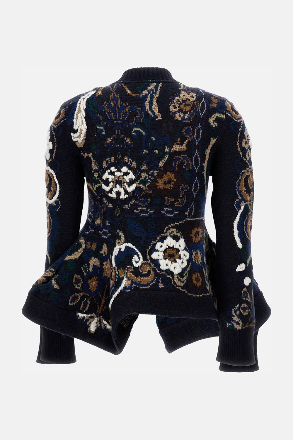 FLORAL JACQUARD PULLOVER - 2