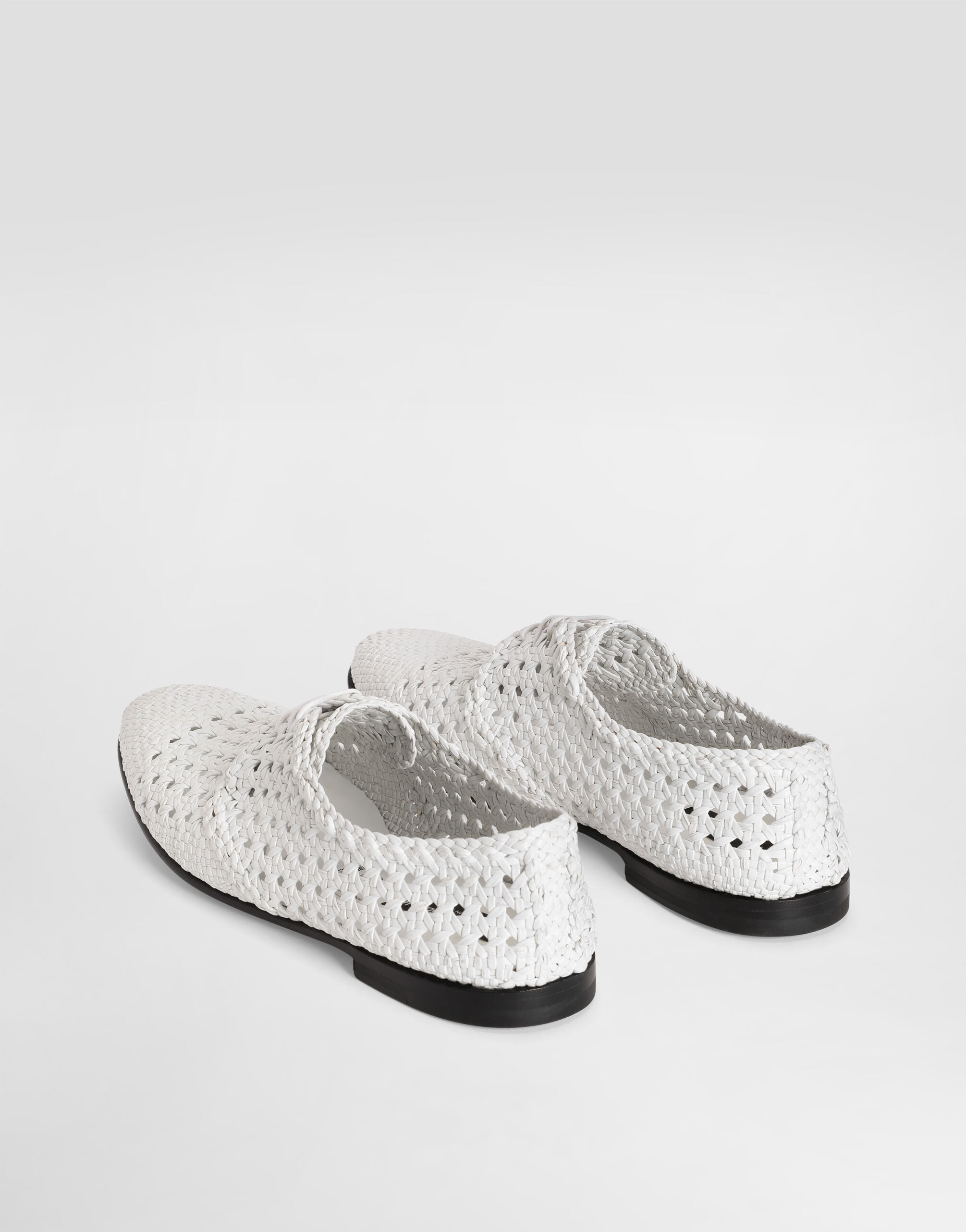 Woven leather Derby shoes - 3