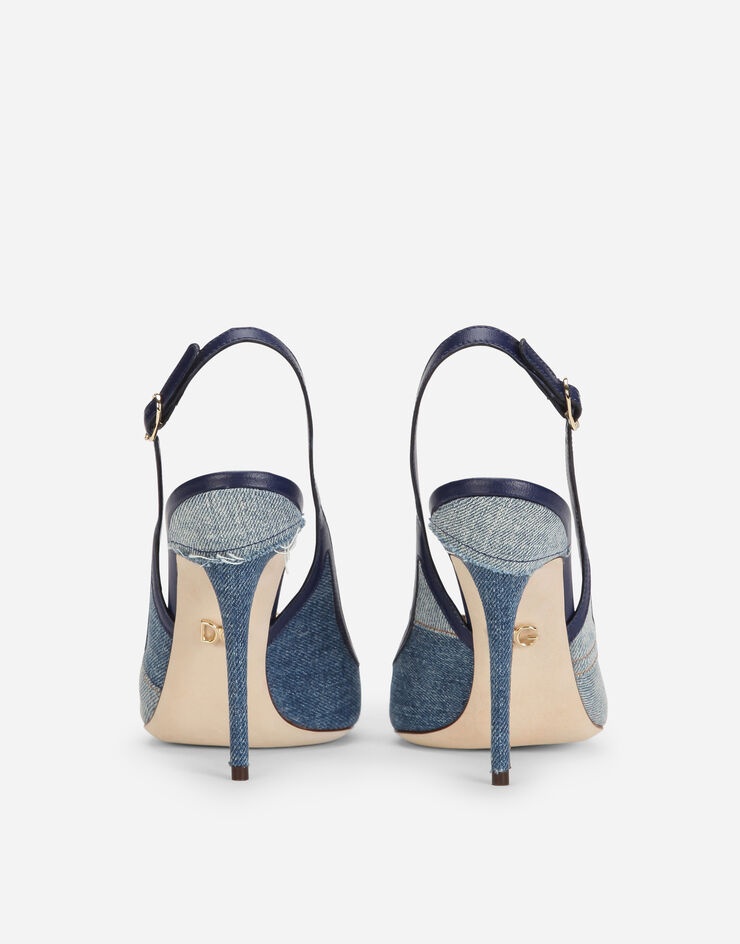 Devotion slingbacks in patchwork denim - 3