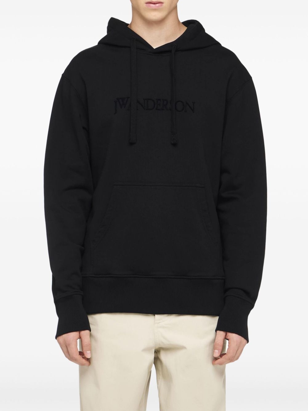 logo-embroidered hoodie - 3