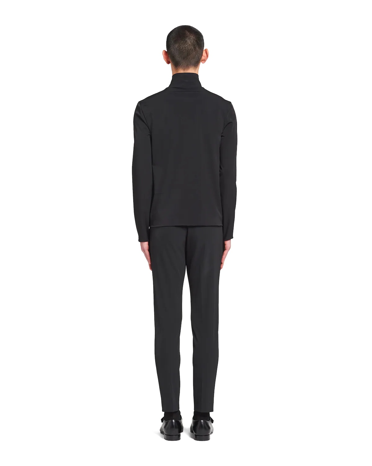 Technical jersey mock turtleneck - 4