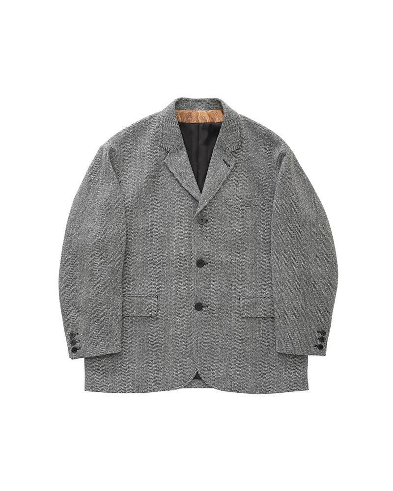 BOWEN BLAZER (DONEGAL TWEED) BLACK 1