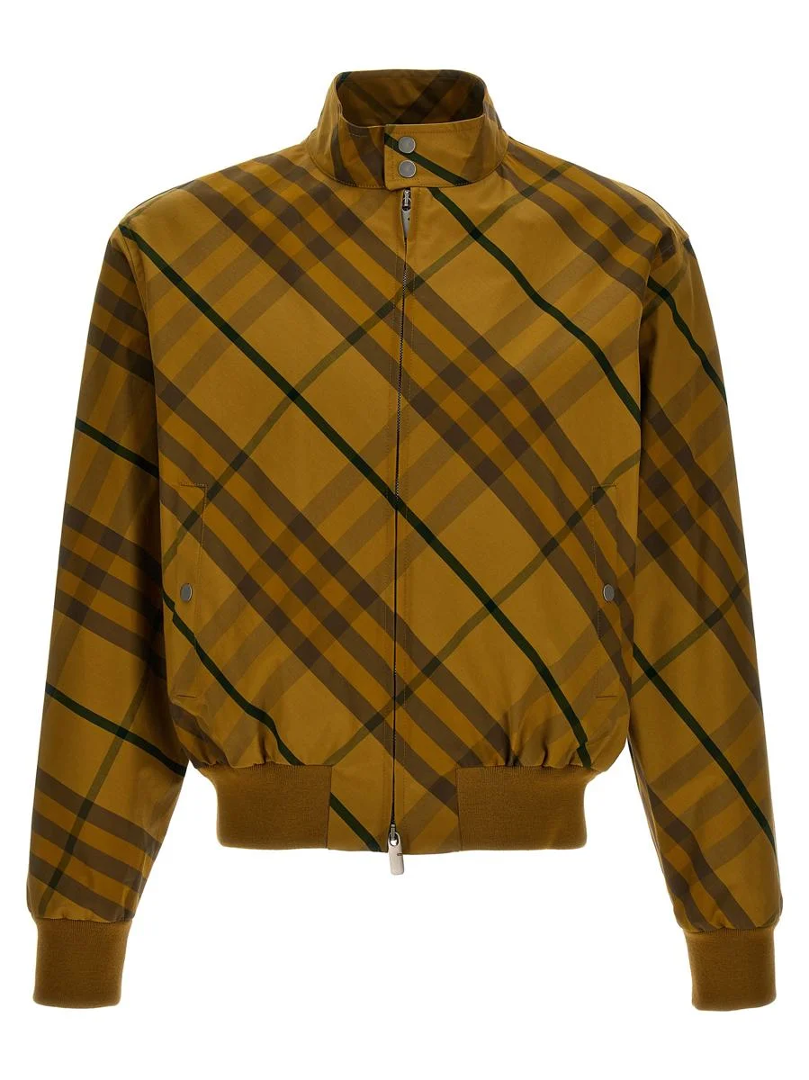 BURBERRY CHECK PRINT JACKET - 1