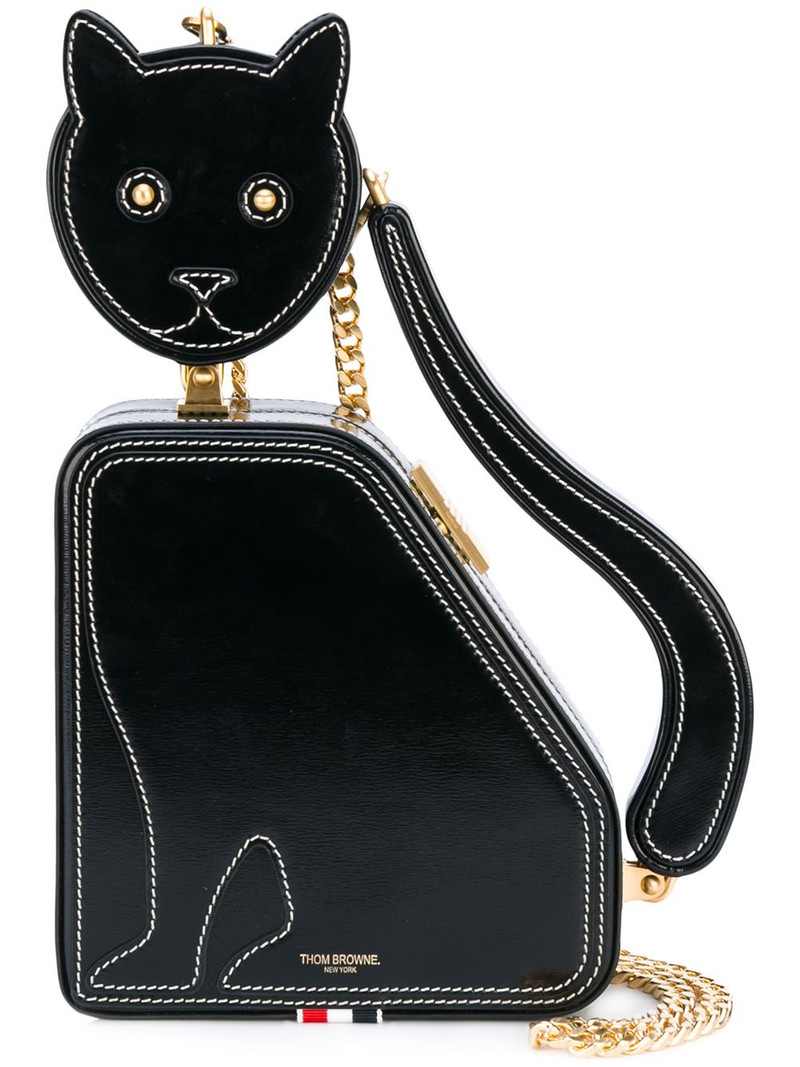 CAT ICON CALFSKIN CLUTCH BAG 1