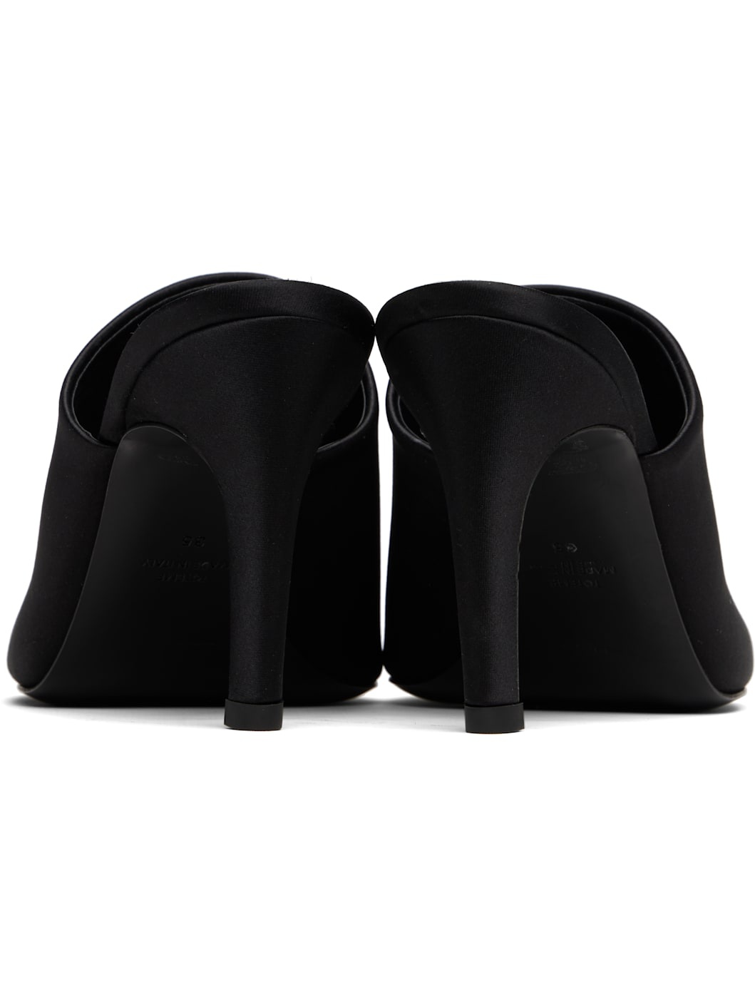 Black Bandeau Mules - 2