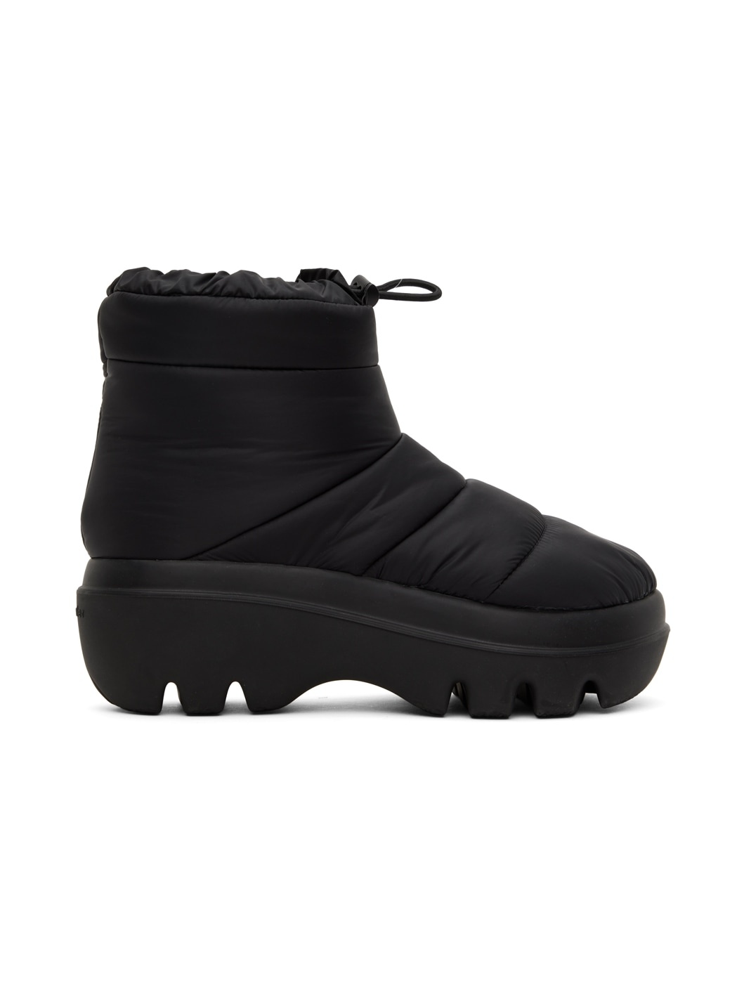 Black Storm Quilted Boots - 1