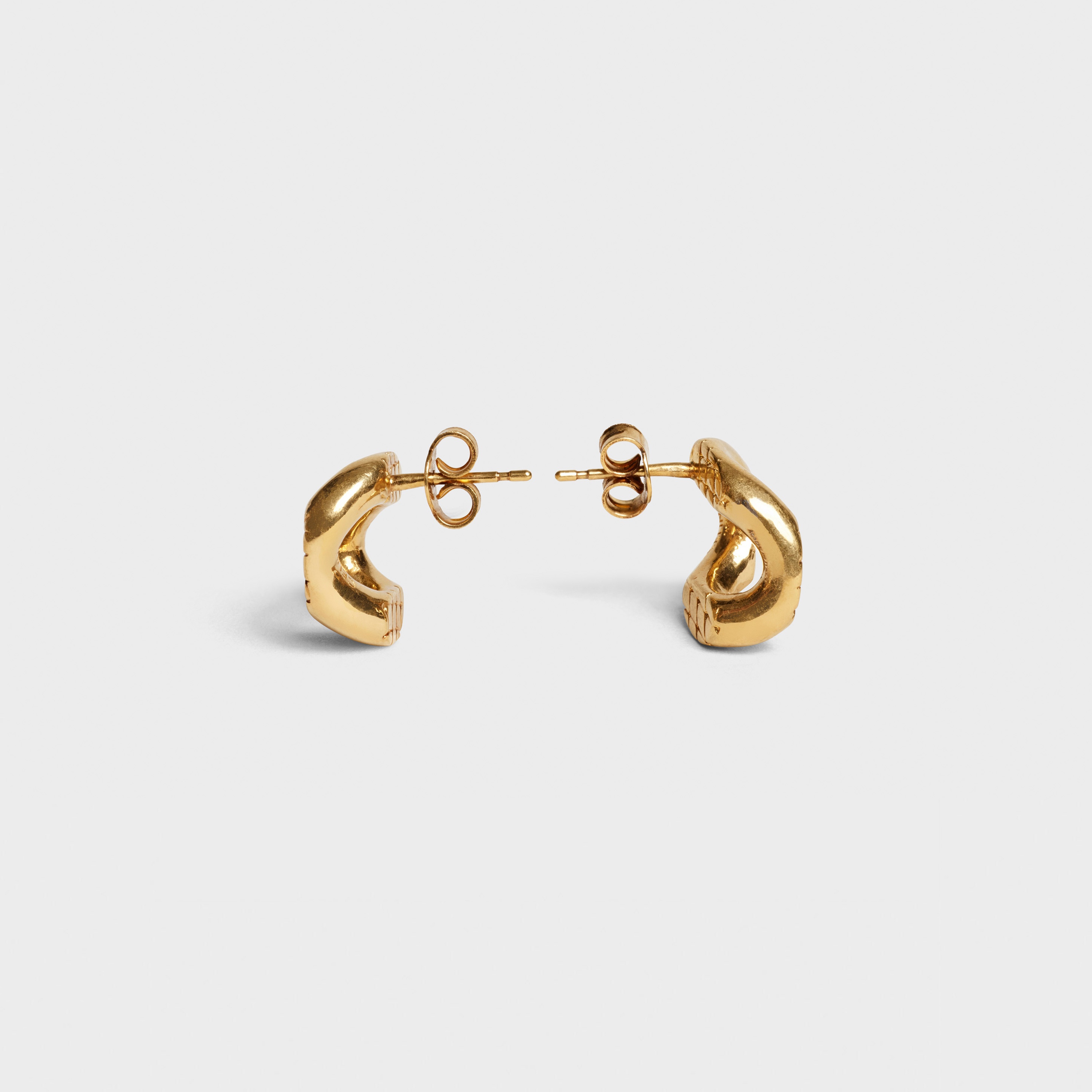 CELINE ANIMALS STUDS IN BRASS WITH VINTAGE GOLD FINISH - 3