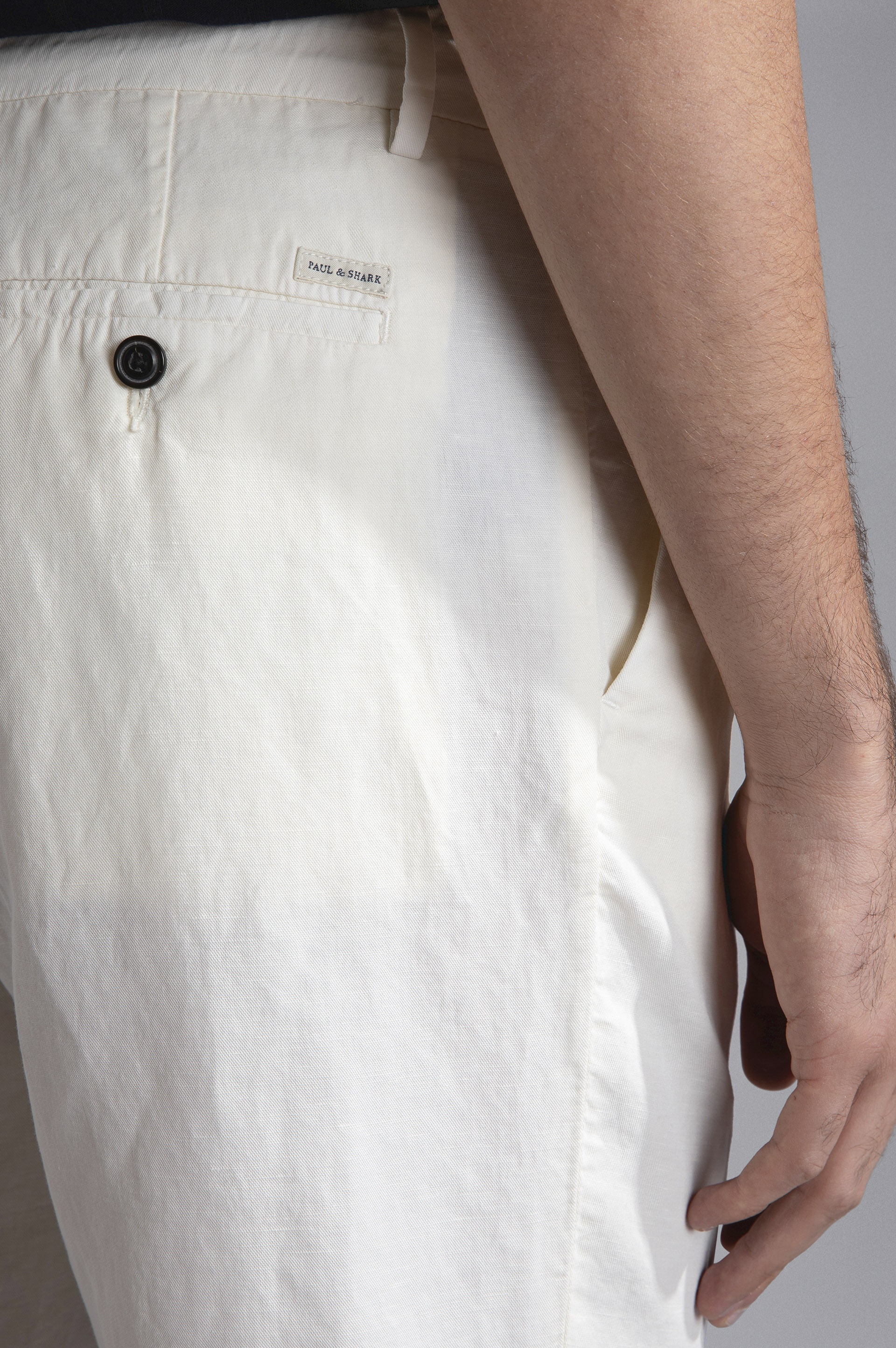 LINEN E COTTON BERMUDA SHORTS - 4