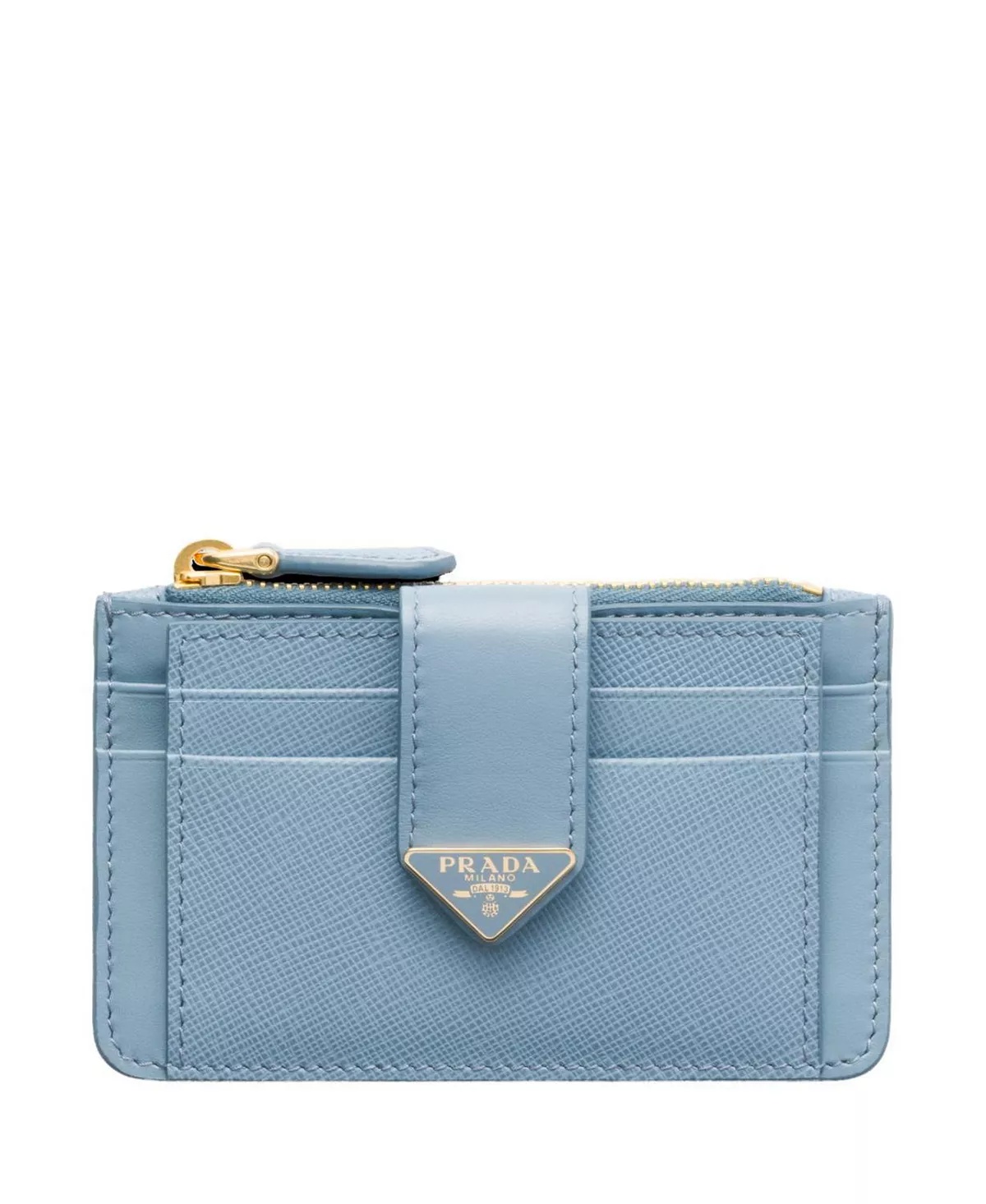 Saffiano And Smooth Leather Card Holder - 1