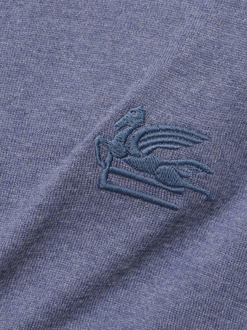 Logo cotton & cashmere crewneck sweater - 4