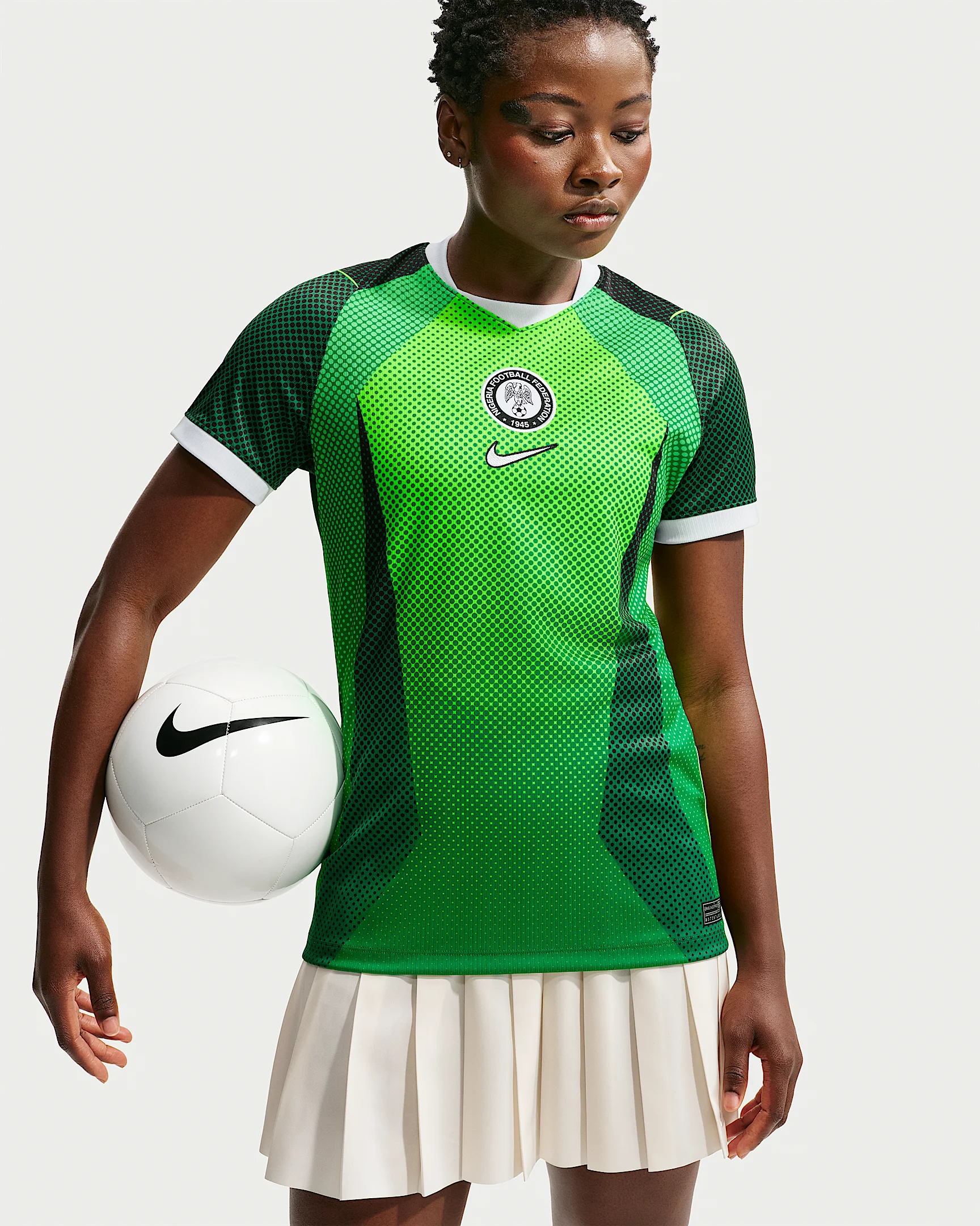 Nigeria 2026 Stadium Home Women's Nike Dri-FIT Soccer Short-Sleeve Jersey - 1