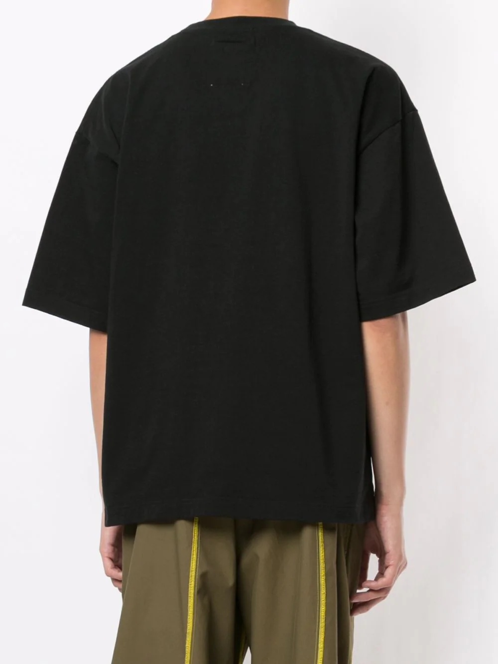 multi-logo patch round neck T-shirt - 4