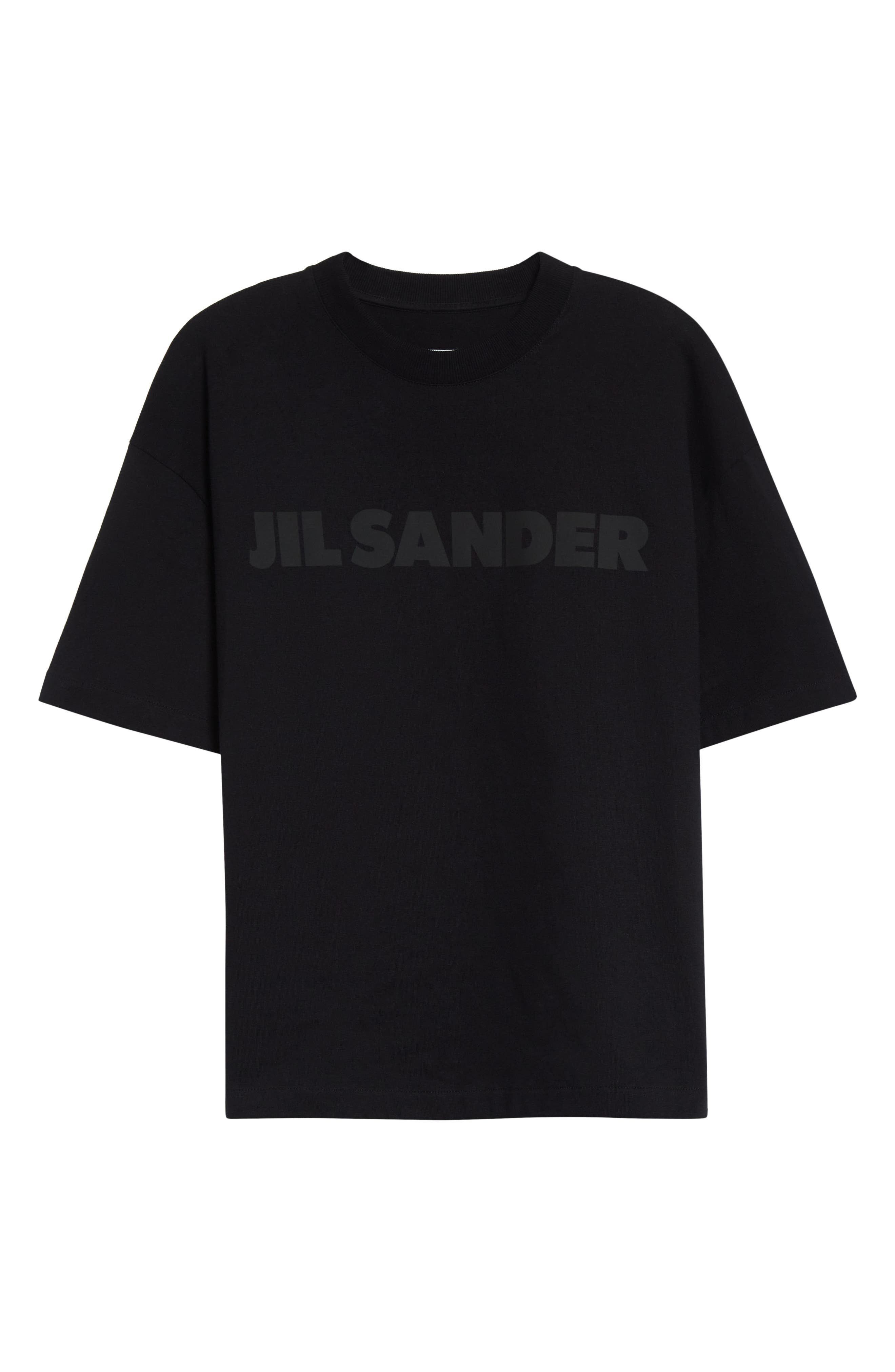 Jil Sander Boxy Logo Graphic T-Shirt in Black at Nordstrom - 5