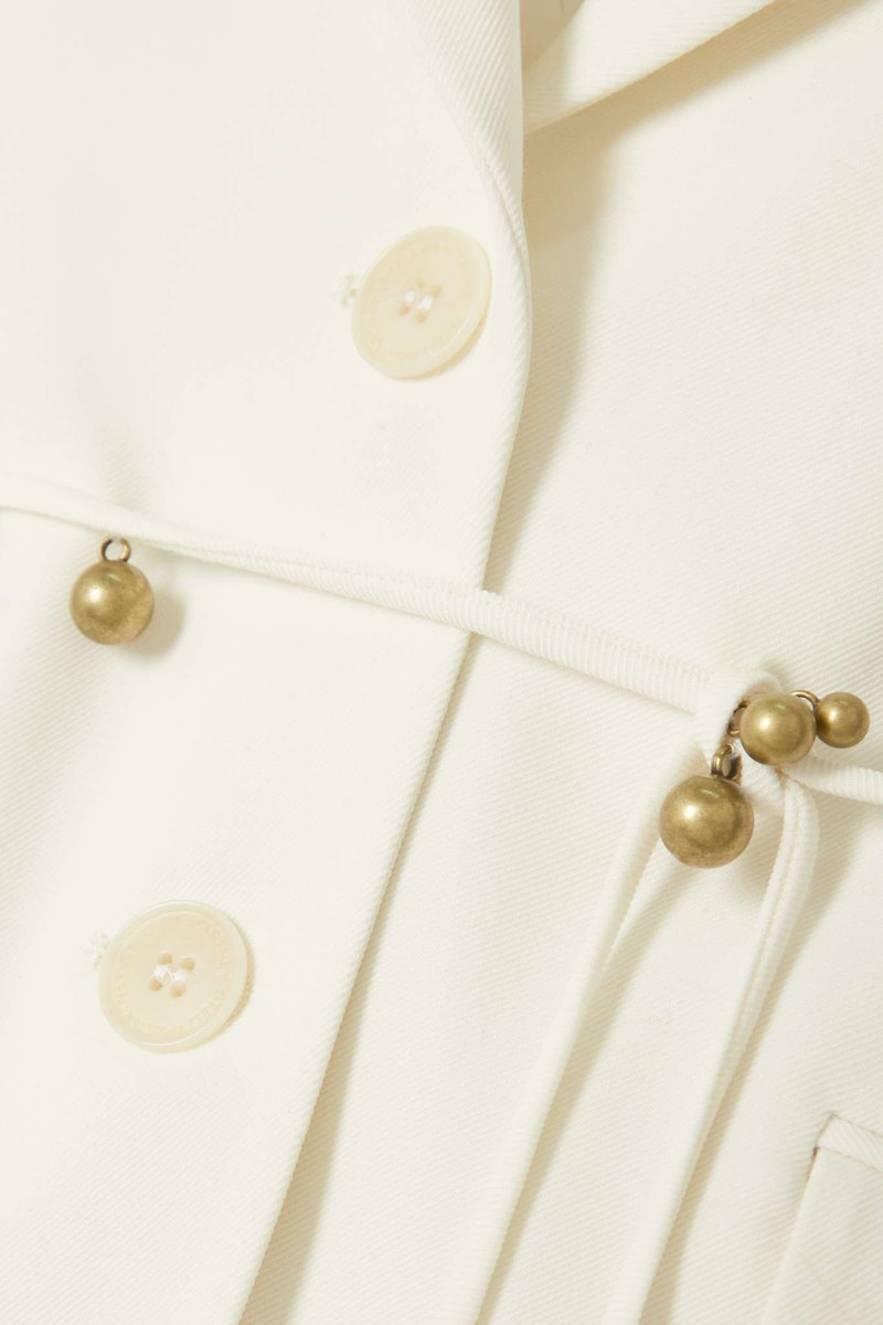 Belted embellished twill blazer 4