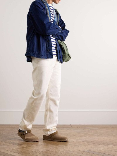 Blue Blue Japan Straight-Leg Sashiko Cotton Trousers outlook