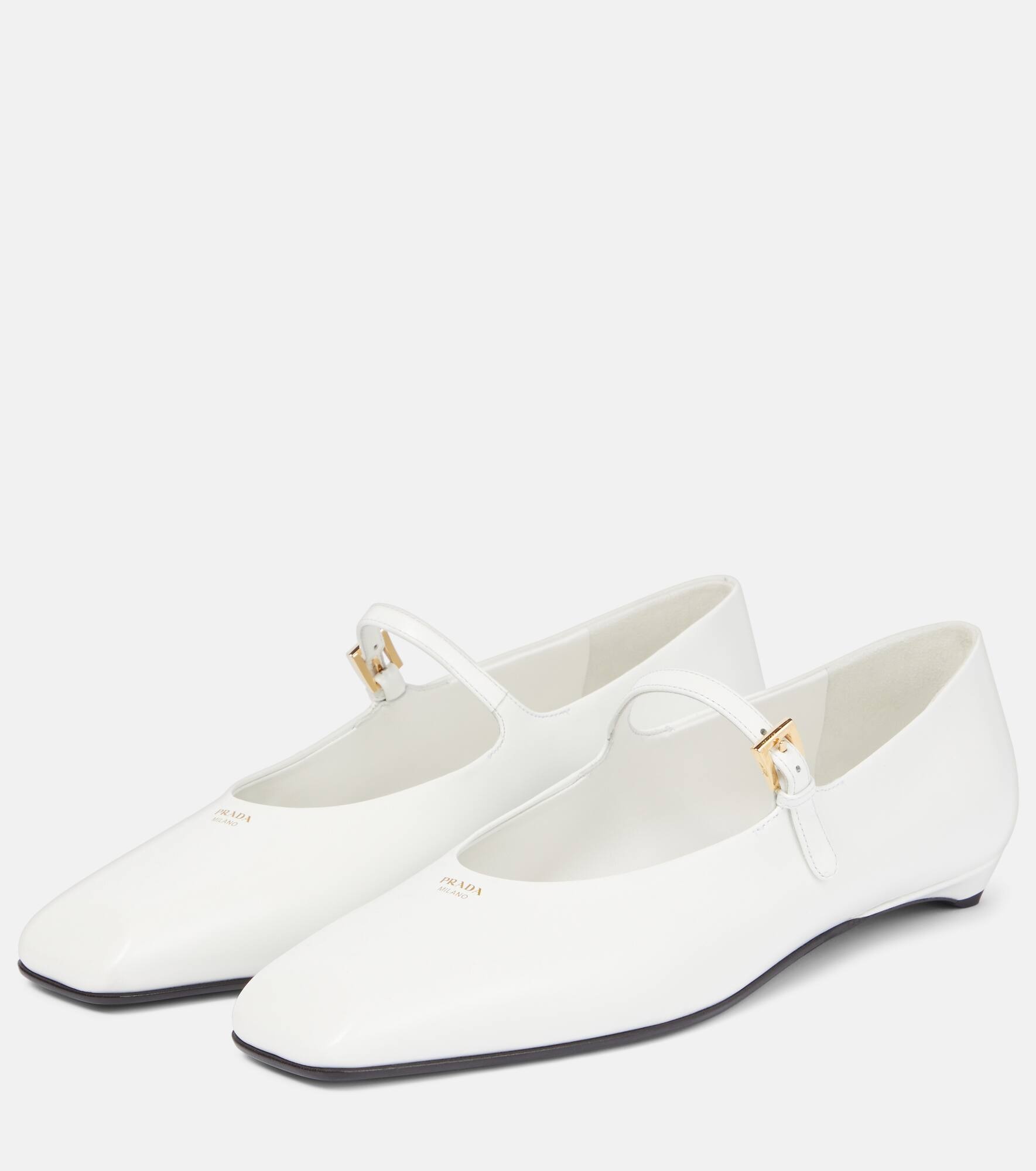 Leather Mary Jane flats - 4