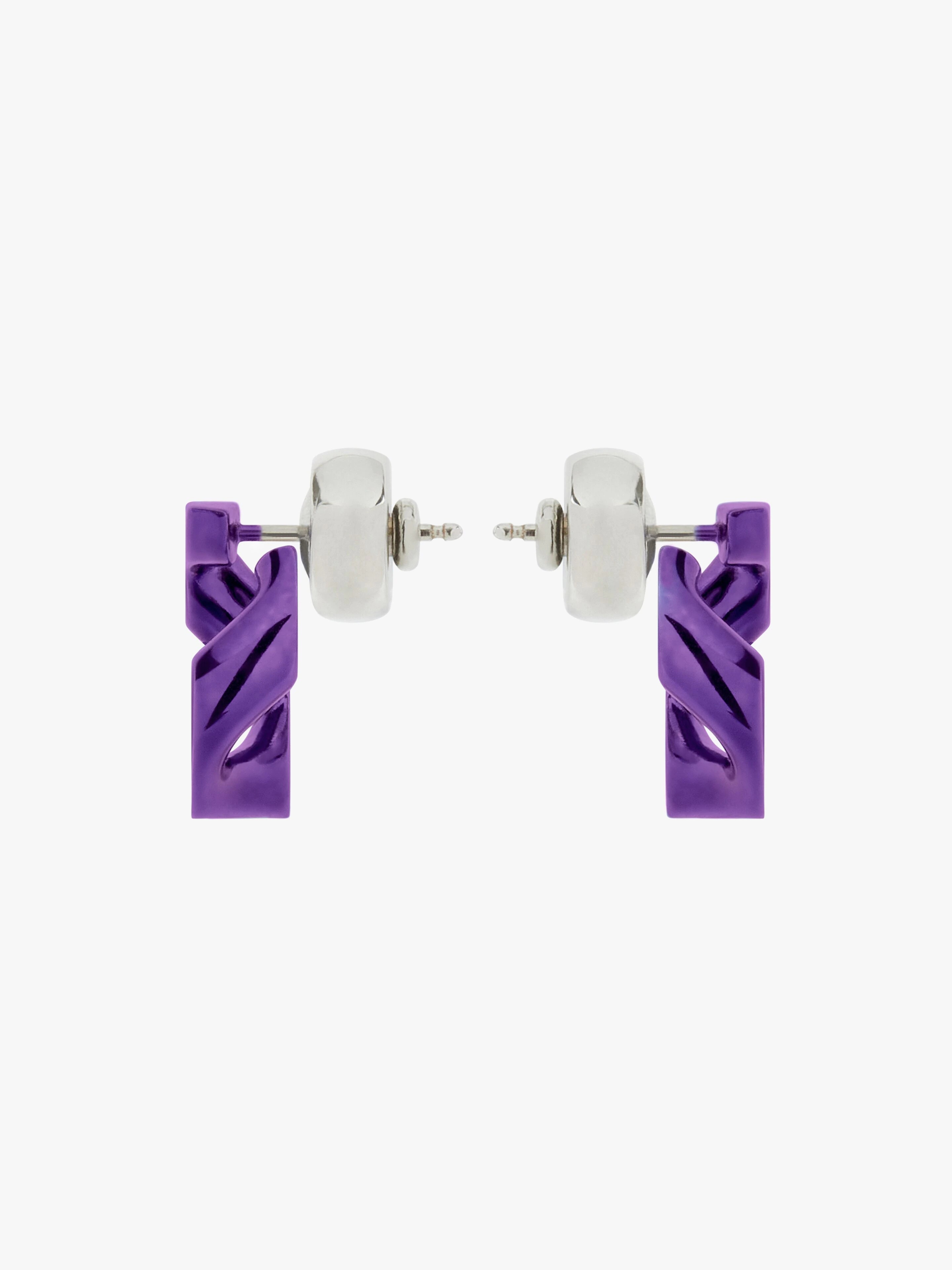 G CHAIN EARRINGS IN ENAMELED - 6
