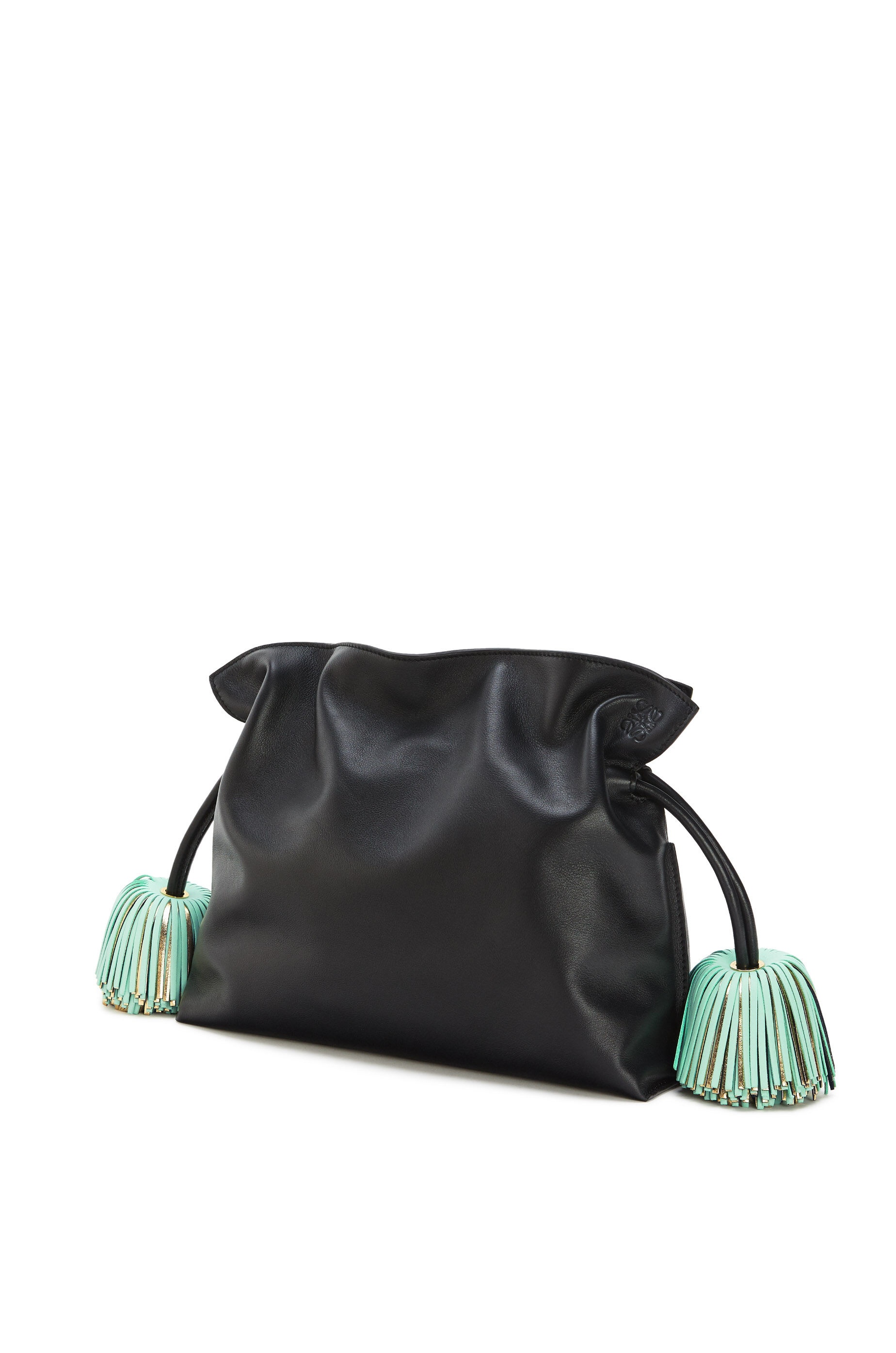 Flamenco clutch bell tassel in nappa calfskin - 2