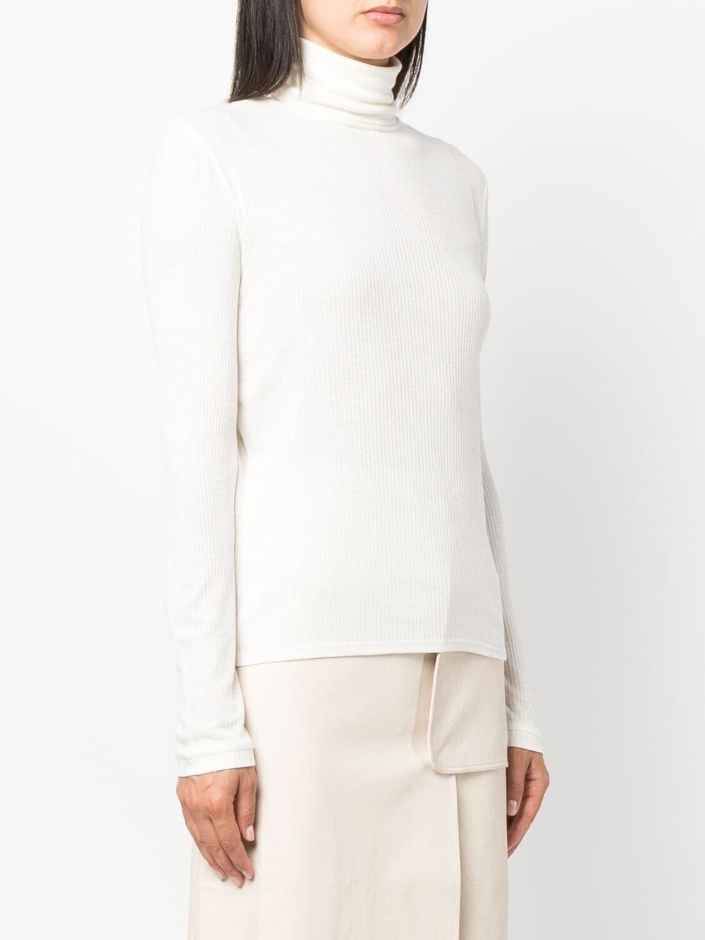 ribbed roll-neck jumper - 3
