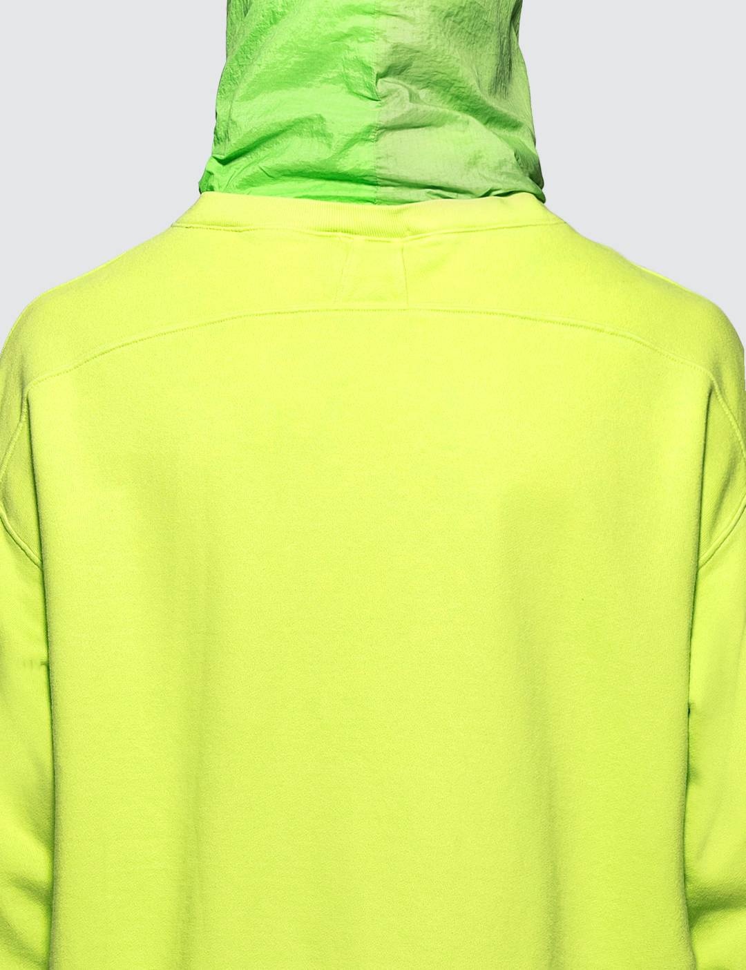 Layered French Terry Nylon Hoodie - 5