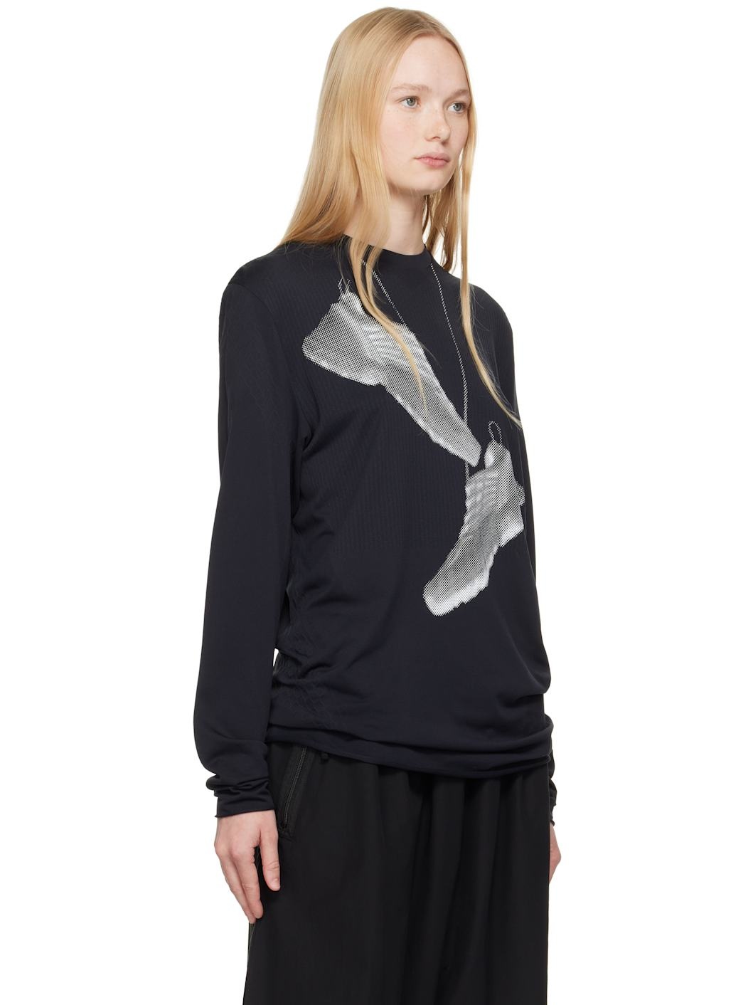 Black Salomon Edition Sneaker Print Sport T-shirt - 2
