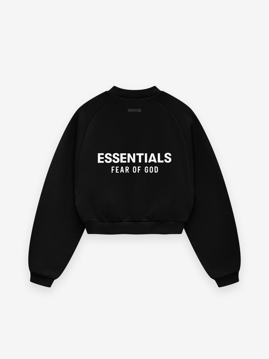 Women's Fleece Cropped Crewneck - 2