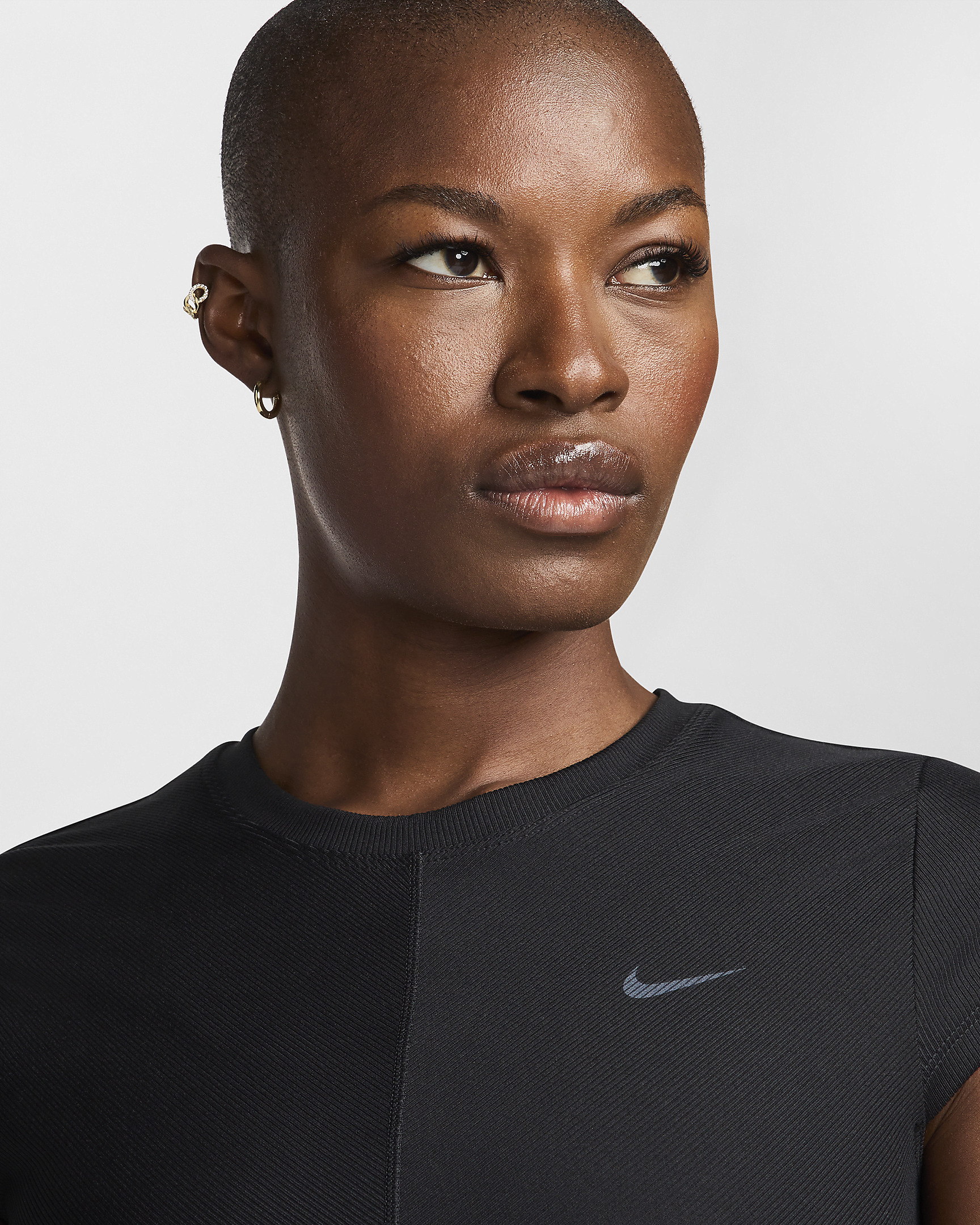 Nike One Fitted Rib Women's Dri-FIT Short-Sleeve Cropped Top - 3