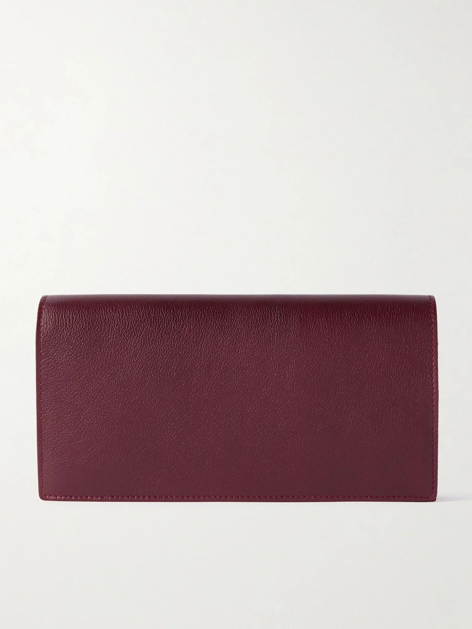 Textured-leather pouch Red - 1