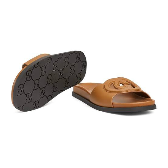 Gucci Interlocking G Slide Sandals - 3