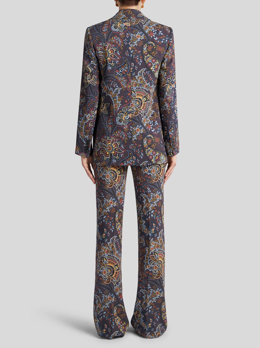 スーツ ETRO Women Suit Jackets WRCA0042 99TJ237B9110 Blue ETRO Denim Blazer | Blue | FARFETCH