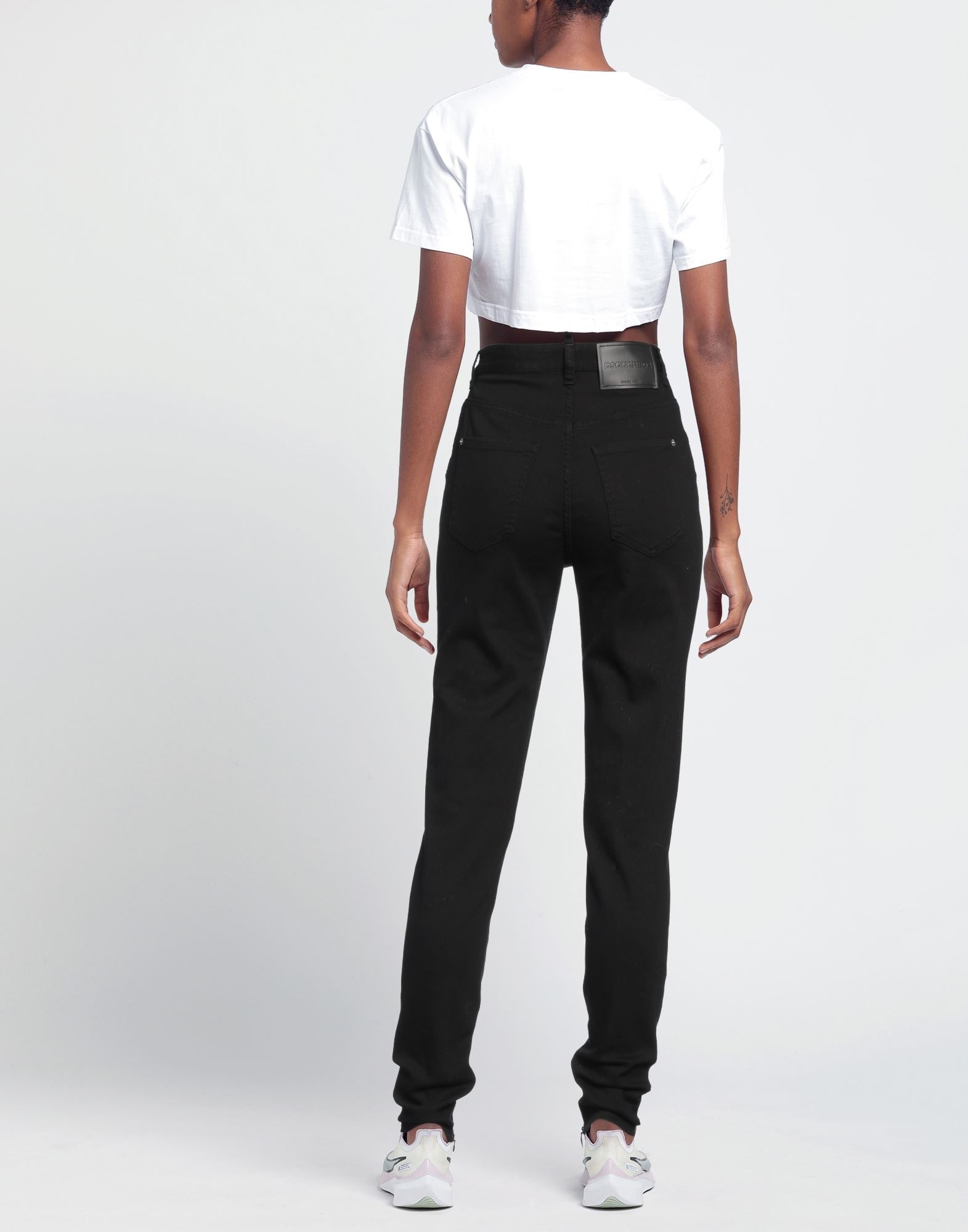 Black Women's Denim Pants - 3