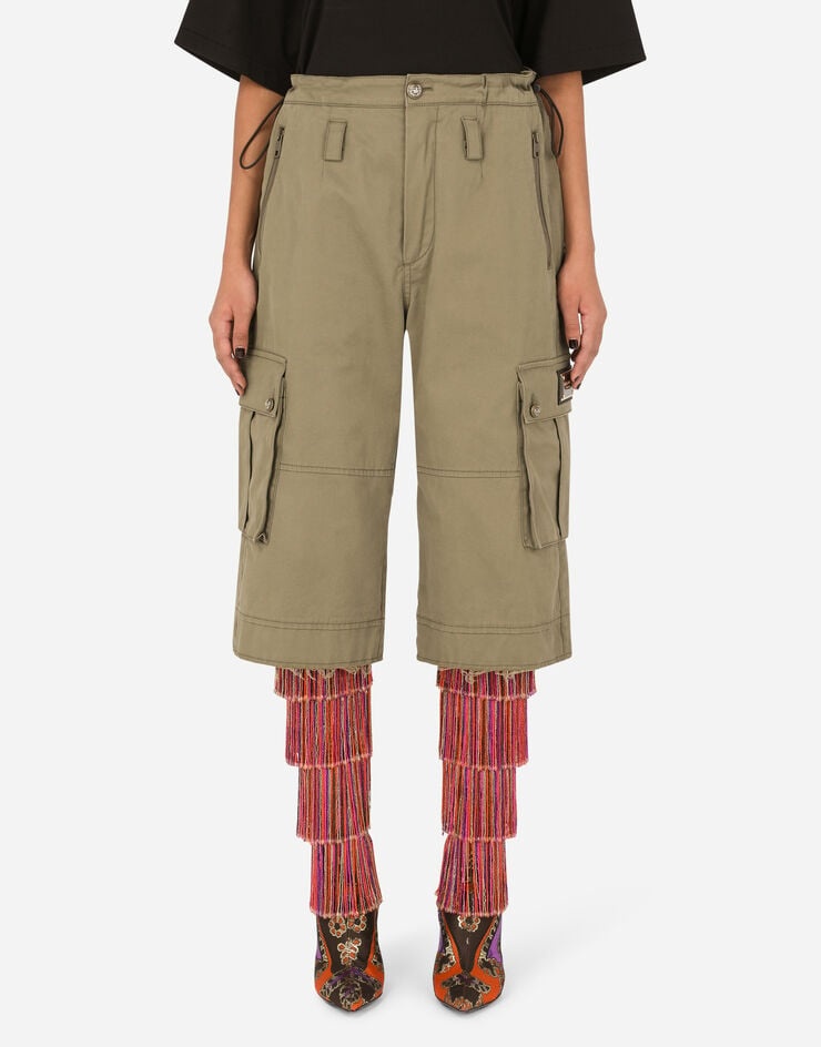 Gabardine cargo pants with cargo pockets - 2