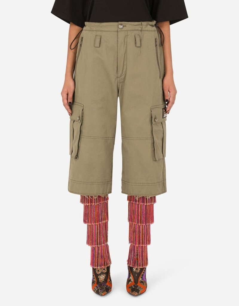 Dolce & Gabbana Gabardine cargo pants with cargo pockets outlook