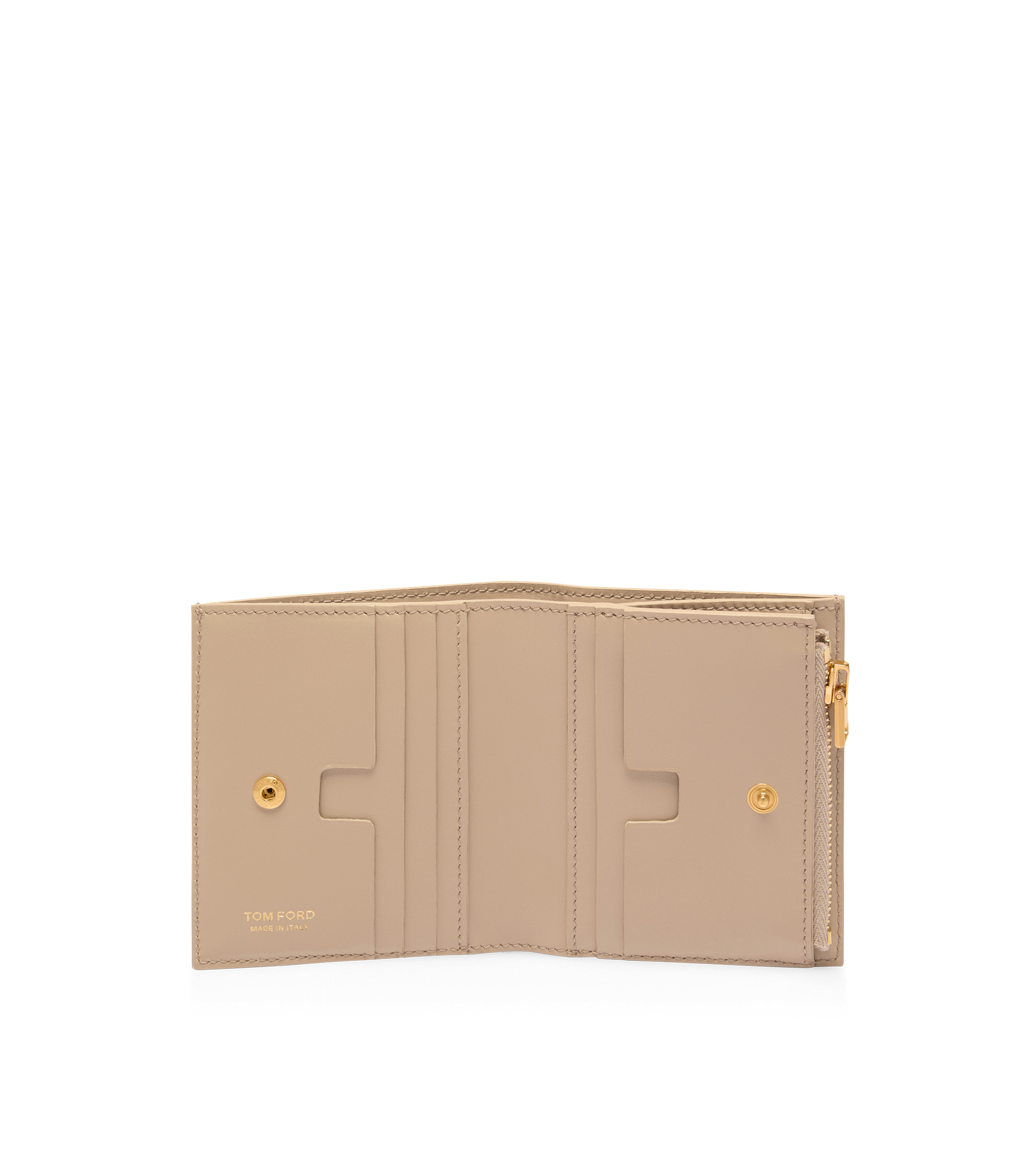 PALMELLATO-EFFECT LEATHER COMPACT WALLET - 3