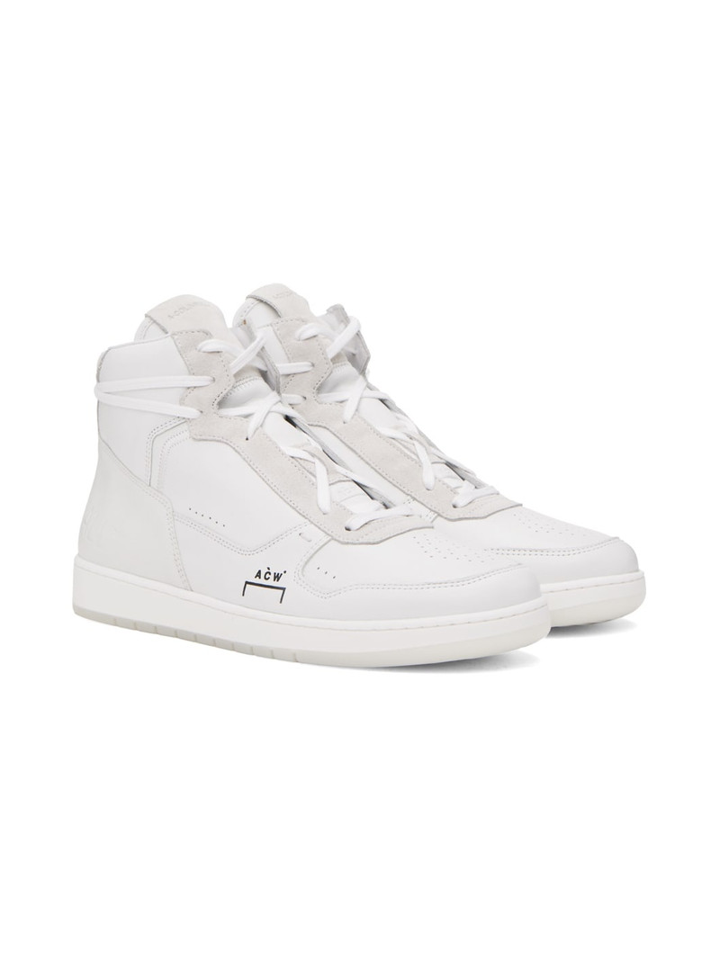 White Luol Hi Top Sneakers 4