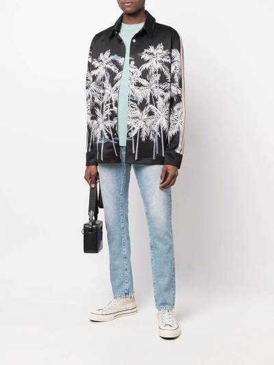 Palm Angels palm trees print shirt jacket outlook