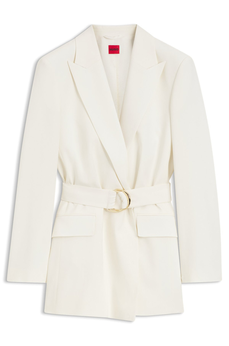 RELAXED-FIT BLAZER WITH D-RING BELT 1