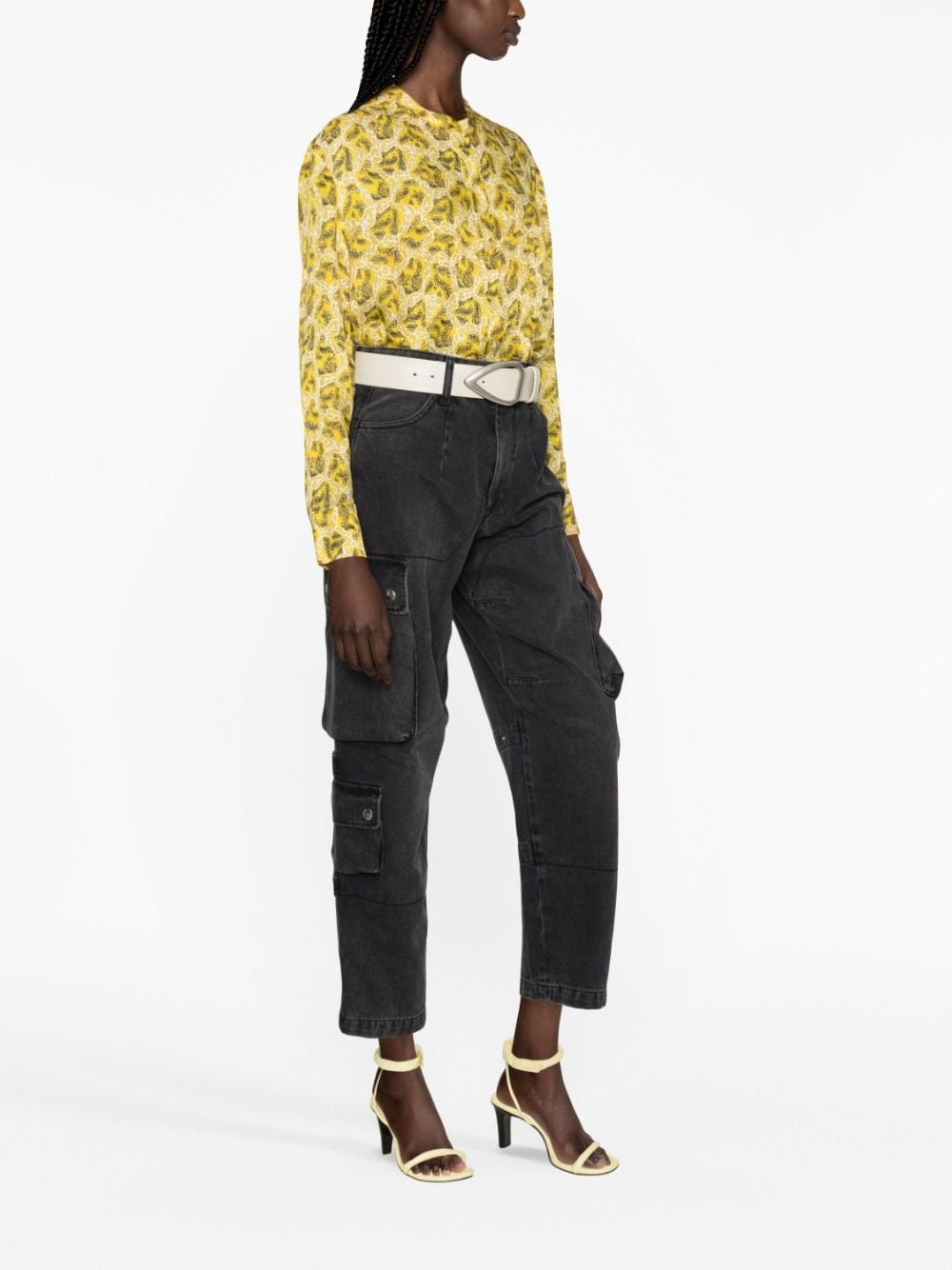 Elore denim cargo pants - 4