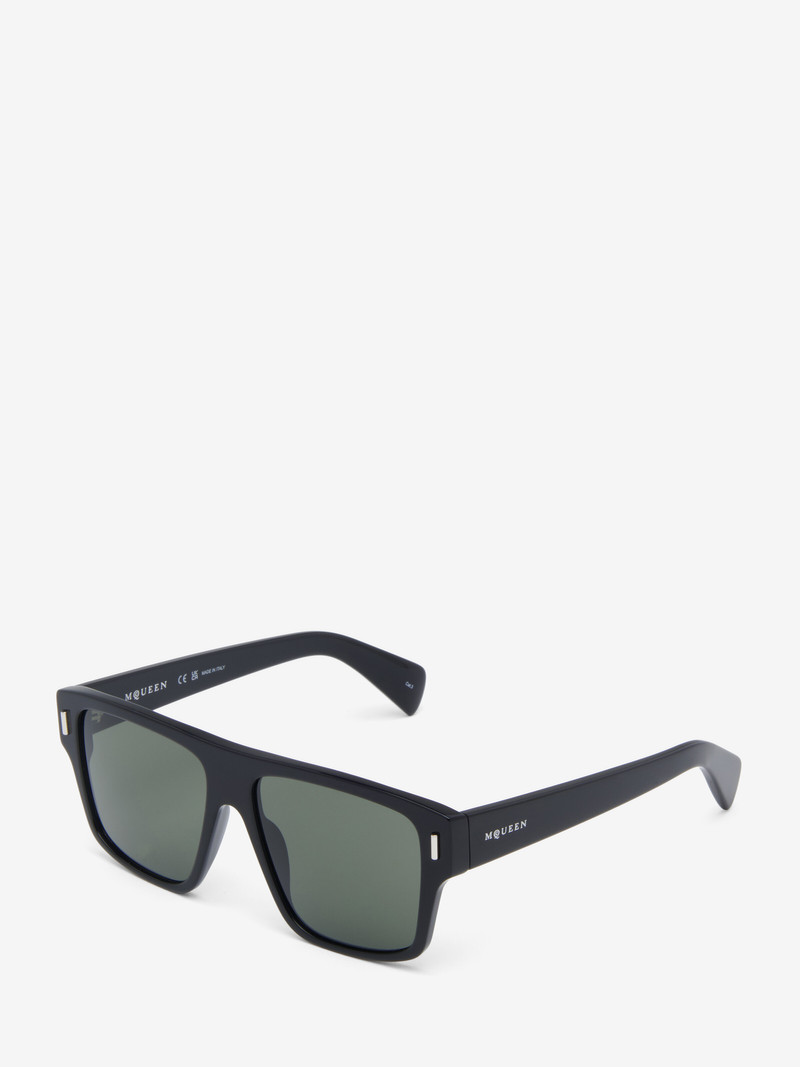 Alexander McQueen T-Bar Rivet Square Sunglasses outlook