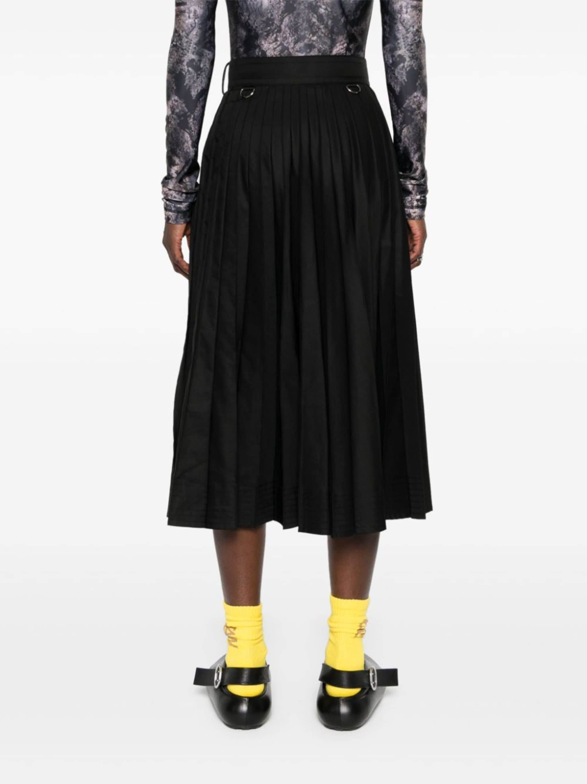 plissé midi skirt - 4