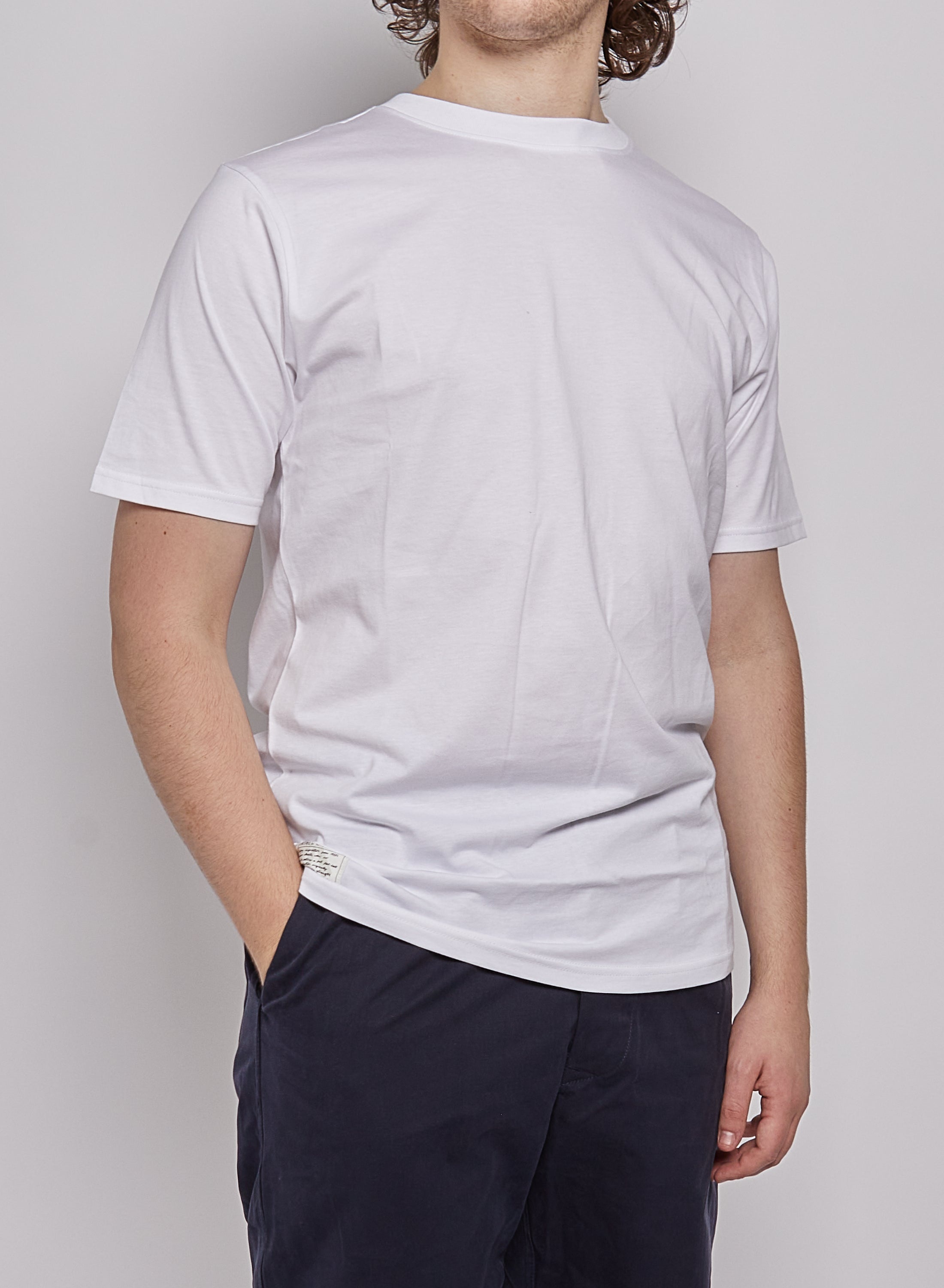 Classic Relaxed Fit Tee in White - 3