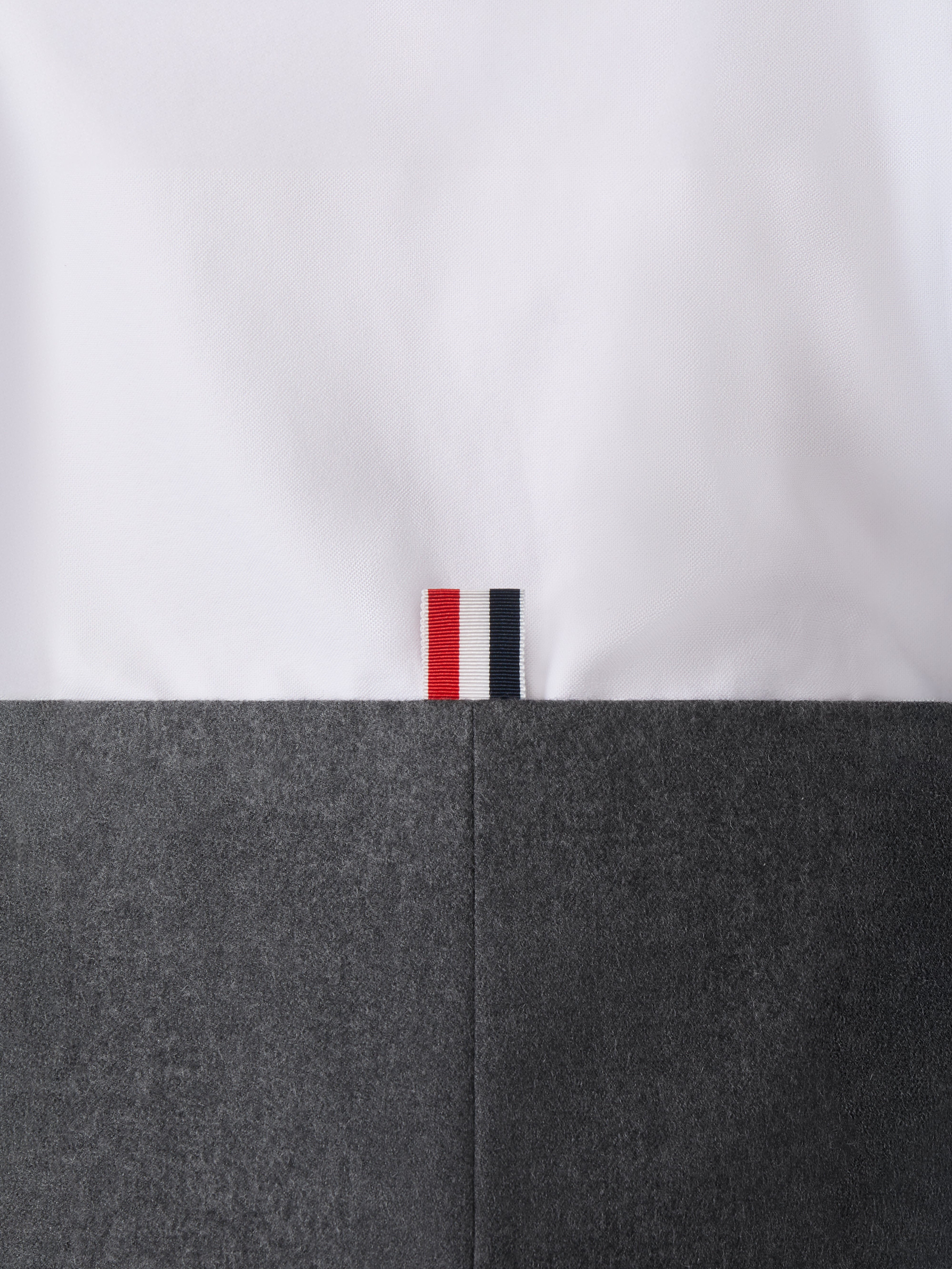 SOLID WOOL FLANNEL PENCIL SKIRT - 6