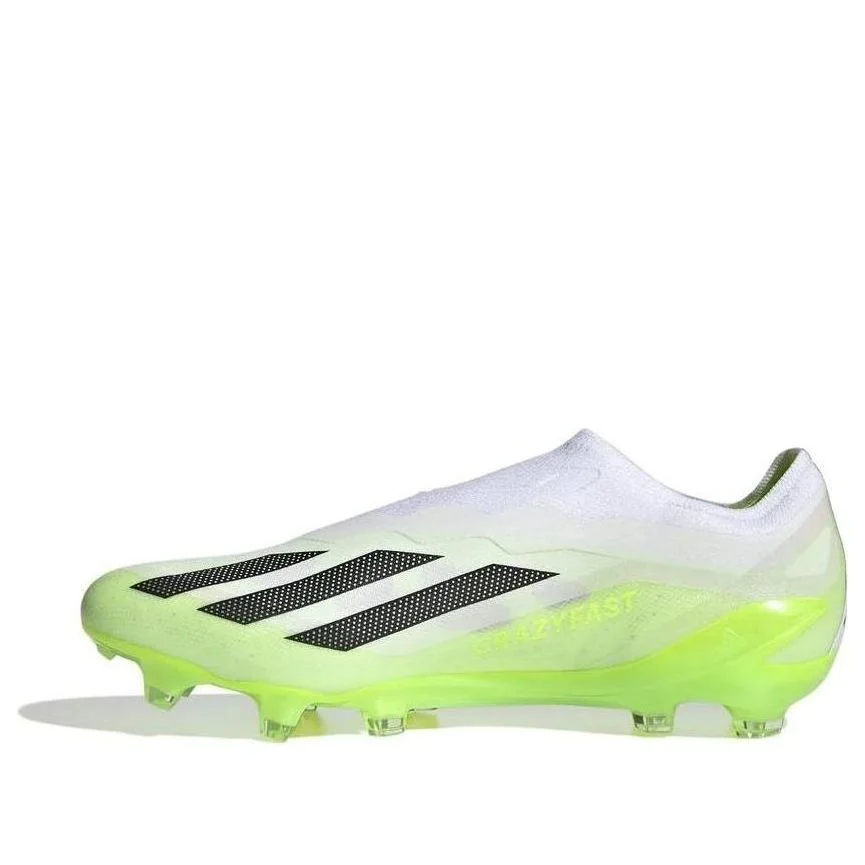 adidas x Crazyfast.1 Laceless Firm Ground Soccer Cleats 'Cloud White Lucid Lemon' GY7378 - 1