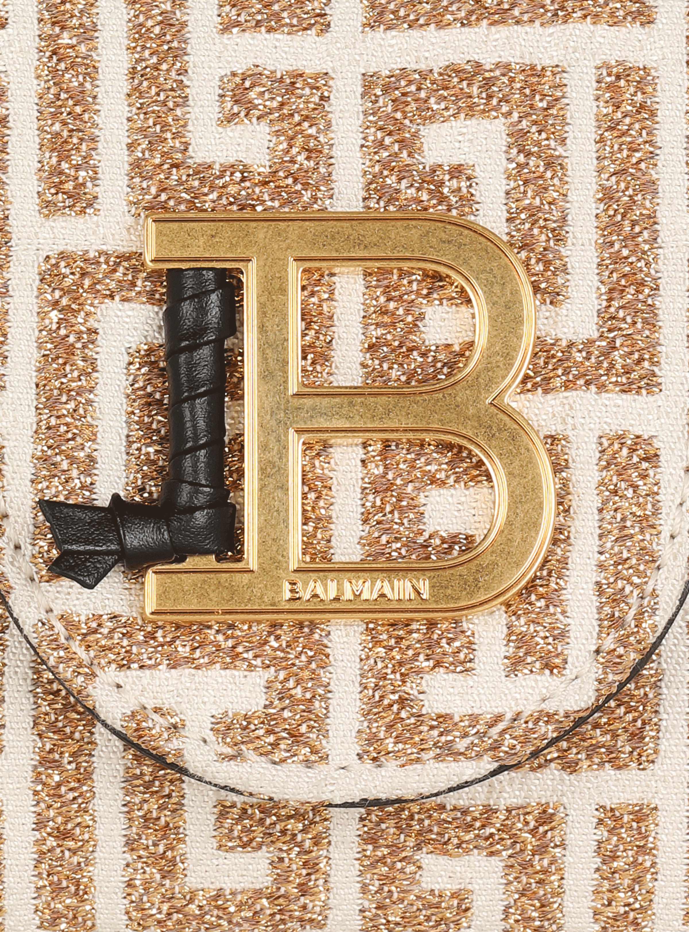 B-Buzz mini bag with lurex monogram - 7
