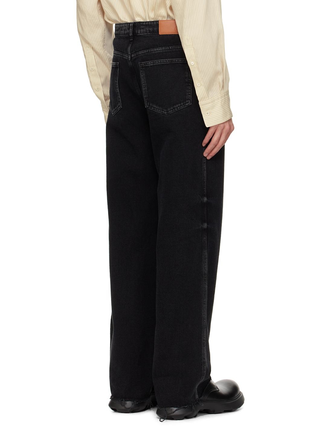 Black Theo Washed Jeans - 3