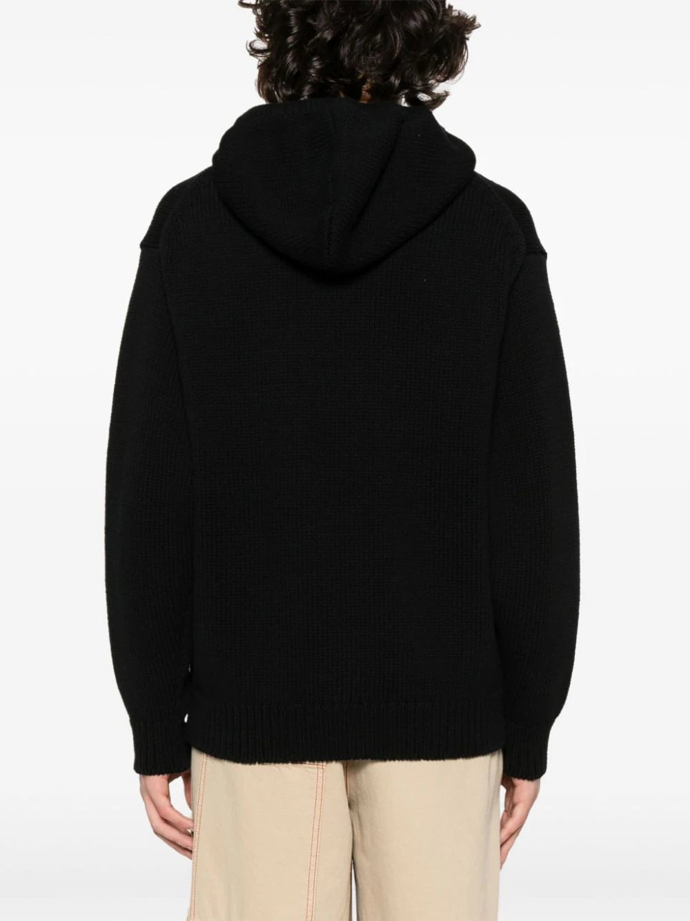 CHUNKY-KNIT COTTON HOODIE - 4
