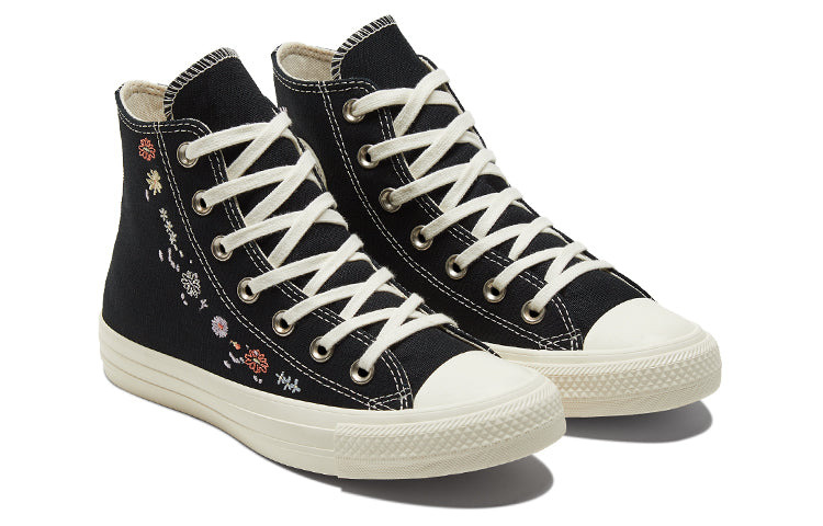 (WMNS) Converse Chuck Taylor All Star High 'Embroidered Floral - Black' A01585C - 3