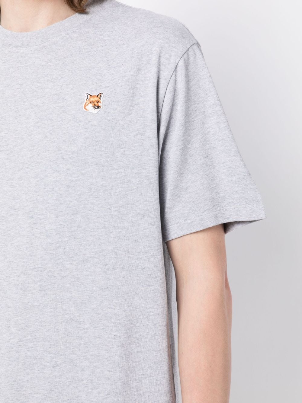 logo-patch cotton T-shirt - 5