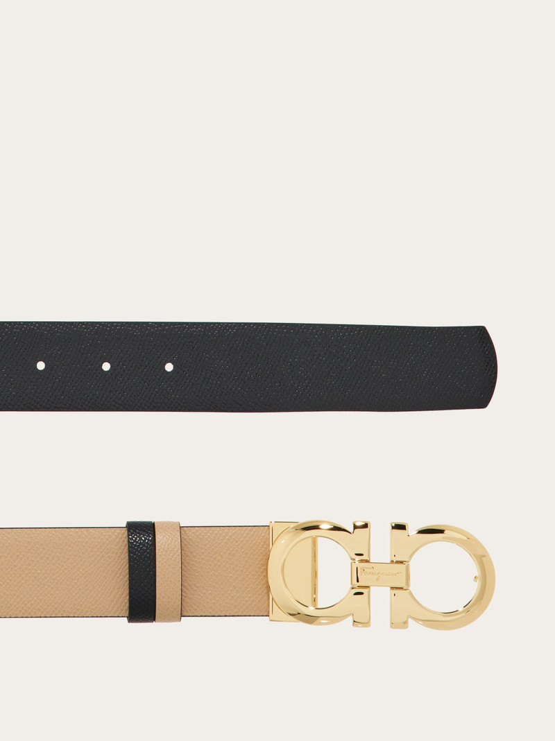 FERRAGAMO Reversible and adjustable Gancini belt outlook